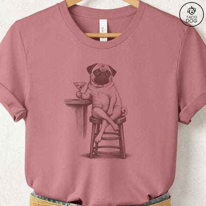 Pug Martini T-Shirt