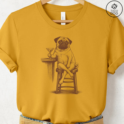 Pug Martini T-Shirt