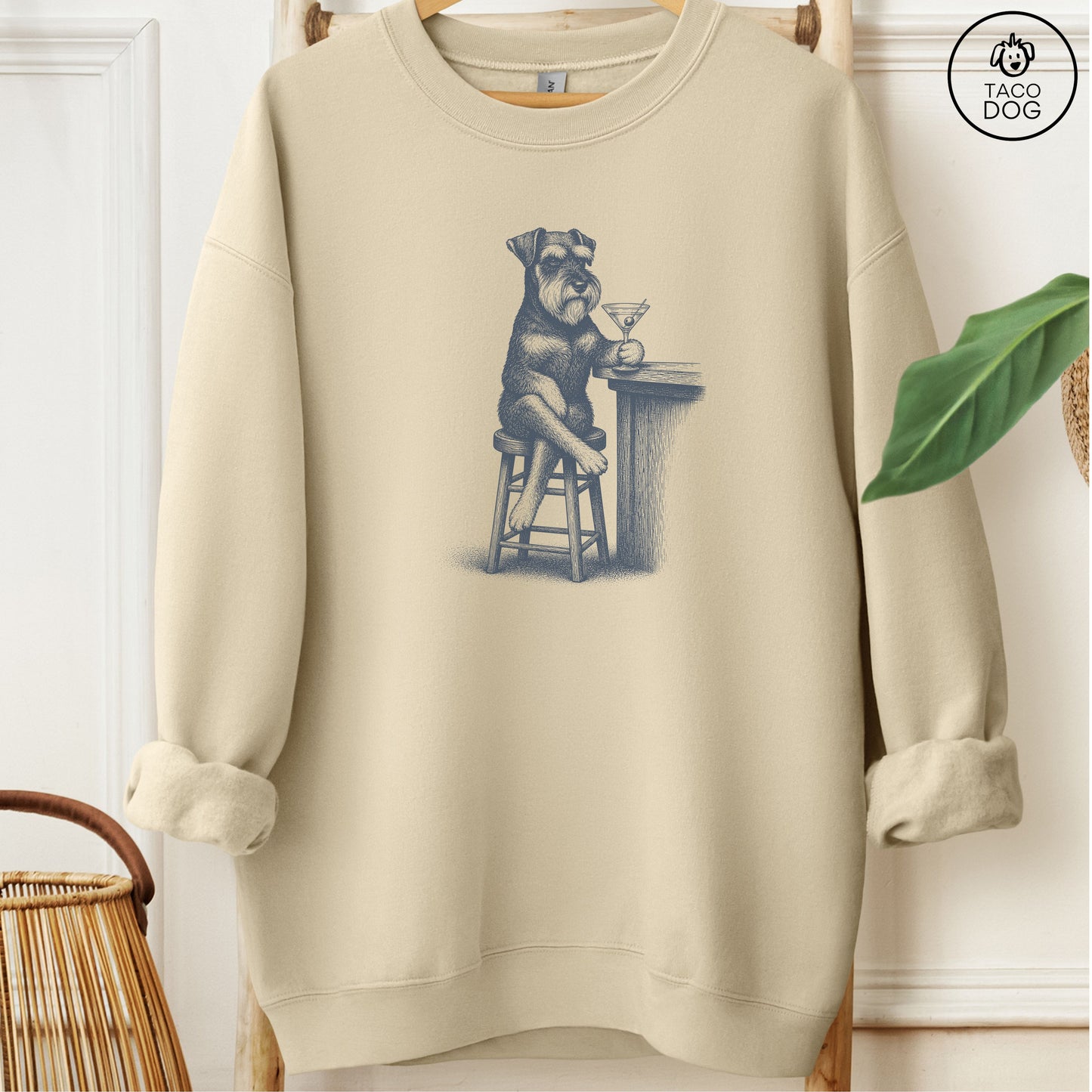 Schnauzer Martini Sweatshirt