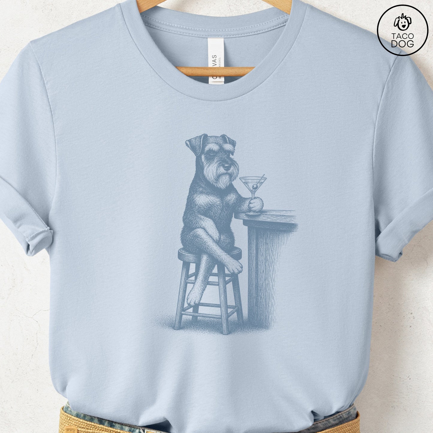 Schnauzer Martini T-Shirt