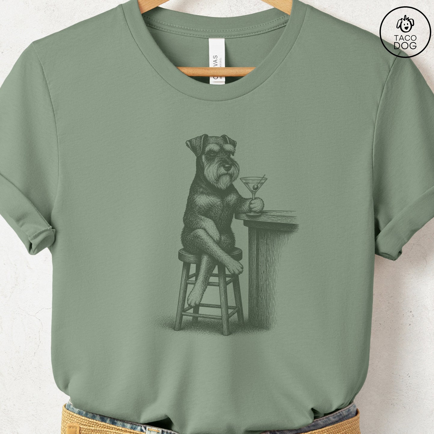 Schnauzer Martini T-Shirt