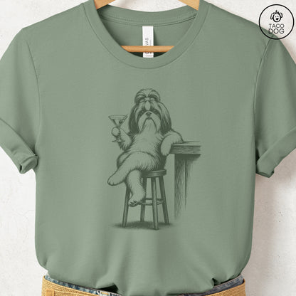 Shih Tzu Martini T-Shirt