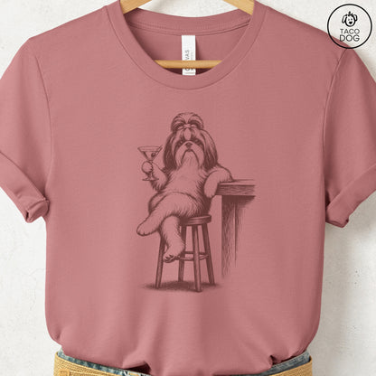 Shih Tzu Martini T-Shirt