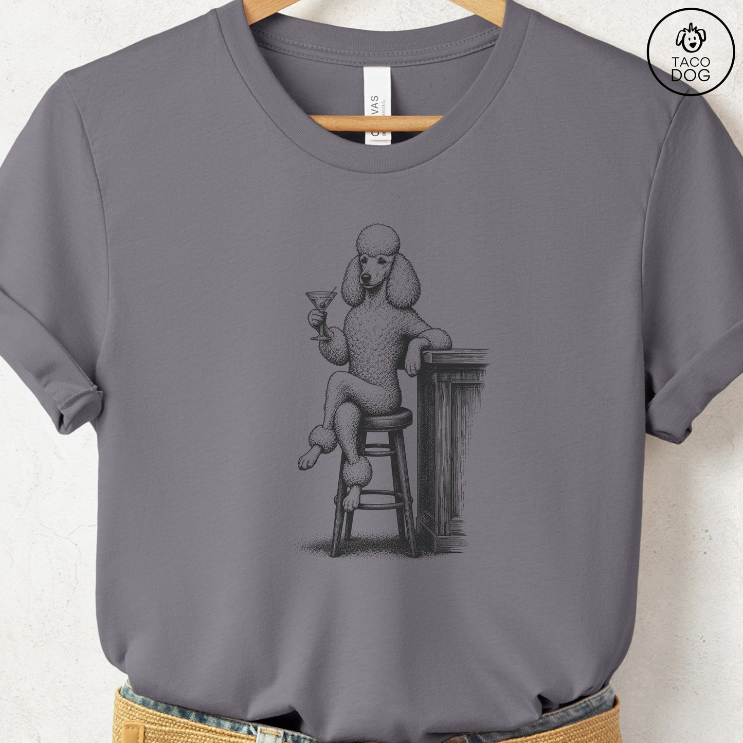 Poodle Martini T-Shirt