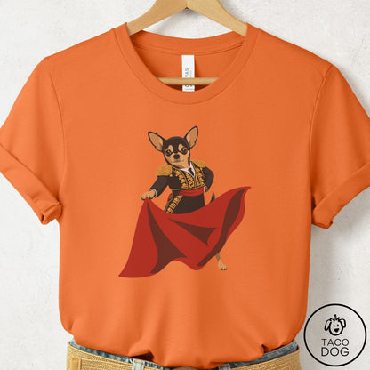 Chihuahua Matador T-Shirt Burnt Orange Taco-Dog