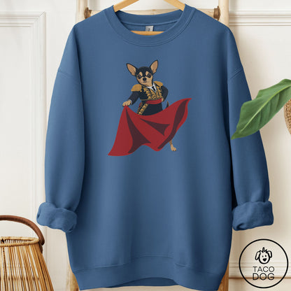 Chihuahua Matador Sweatshirt Indigo Blue Taco-Dog