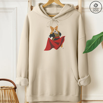 Corgi Matador Hoodie Sand Taco-Dog