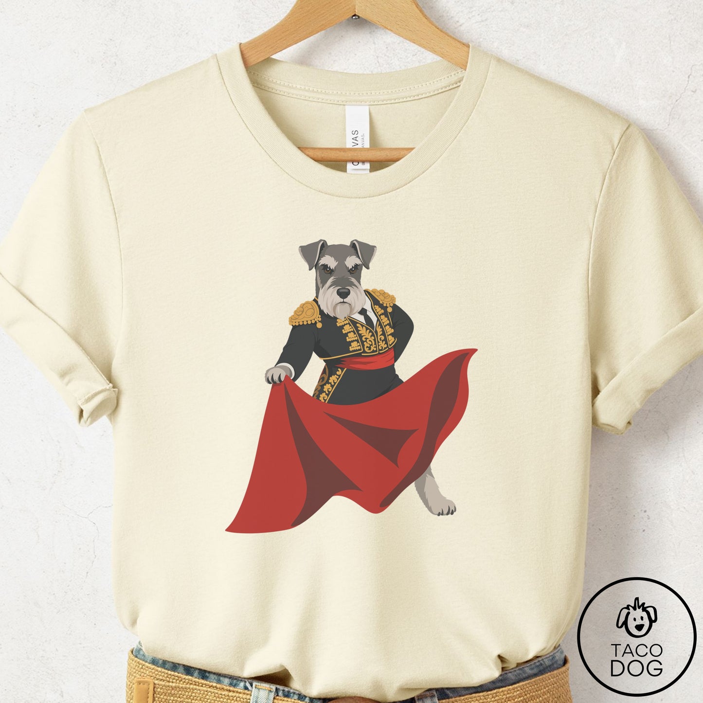 Schnauzer Matador T-Shirt Natural Taco-Dog