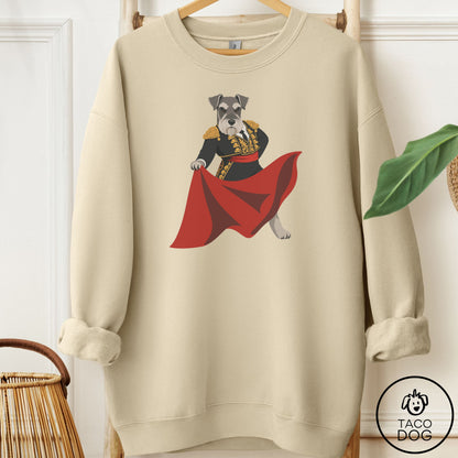 Schnauzer Matador Sweatshirt Sand Taco-Dog