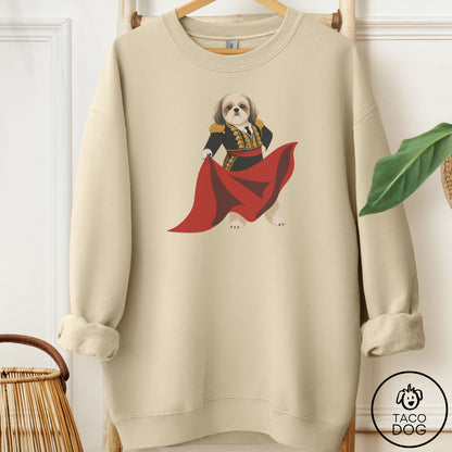 Shih Tzu Matador Sweatshirt Sand Taco-Dog