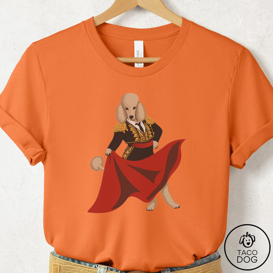 Poodle Matador T-Shirt Burnt Orange Taco-Dog
