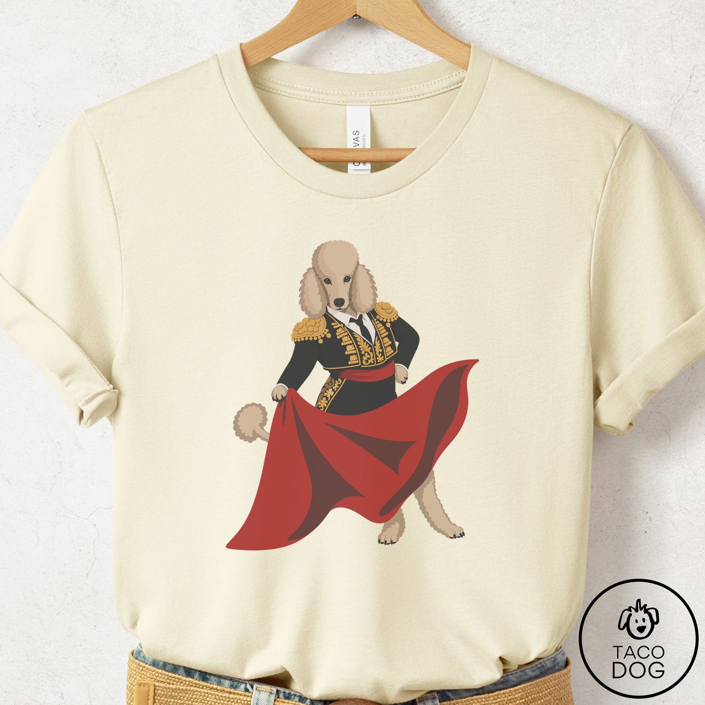 Poodle Matador T-Shirt Natural Taco-Dog