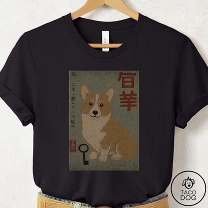 Corgi Matchbox T-Shirt Black Taco-Dog