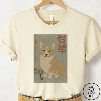 Corgi Matchbox T-Shirt Natural Taco-Dog