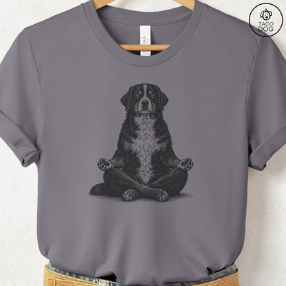 Bernese Mountain Dog Meditate T-Shirt Storm Taco-Dog