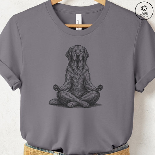 Golden Retriever Meditate T-Shirt Storm Taco-Dog