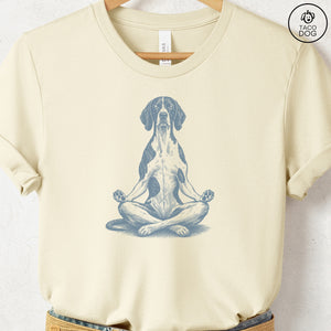 Pointer Meditate T-Shirt Natural Taco-Dog