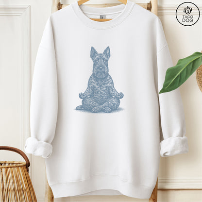 Scottie Meditate Sweatshirt White Taco-Dog