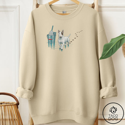 Bull Terrier Mop Sweatshirt Sand Taco-Dog
