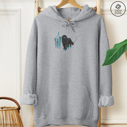 Newfoundland Mop Hoodie Graphite Heather Taco-Dog