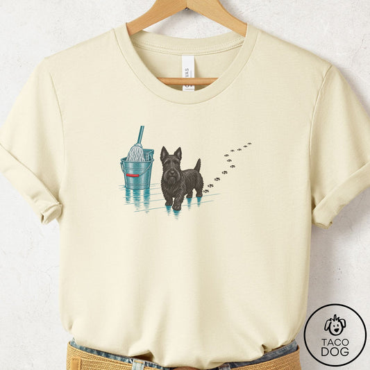 Scottie Mop T-Shirt Natural Taco-Dog