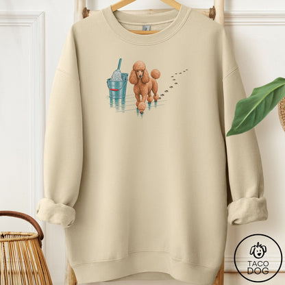 Poodle Mop Sweatshirt Sand Taco-Dog