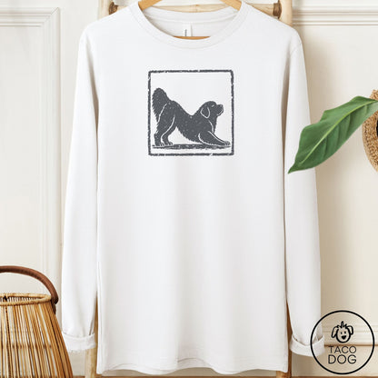 Newfoundland Morning Stretch Long Sleeve Tee White Taco-Dog