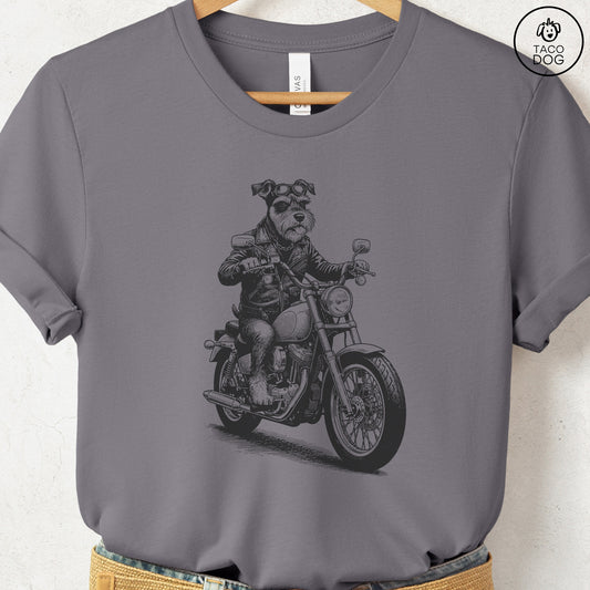 Schnauzer Motorbike T-Shirt Storm S Taco-Dog