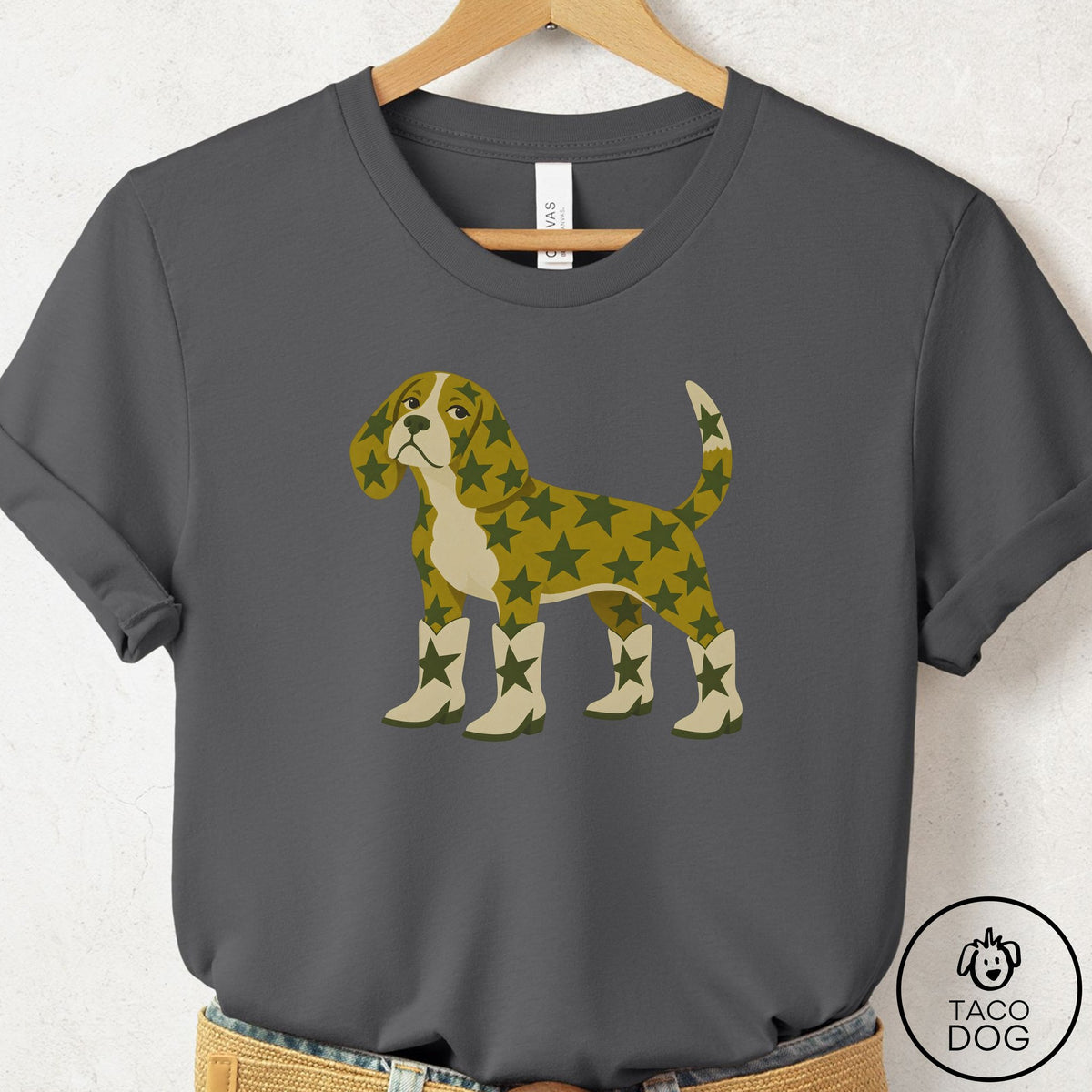 Beagle My Stars T-Shirt Asphalt Taco-Dog
