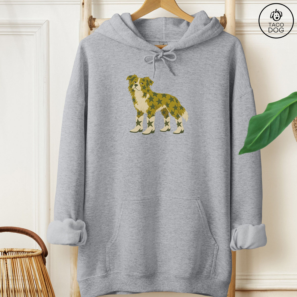 Border Collie My Stars Hoodie Graphite Heather Taco-Dog