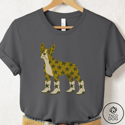 Boston Terrier My Stars T-Shirt Asphalt Taco-Dog