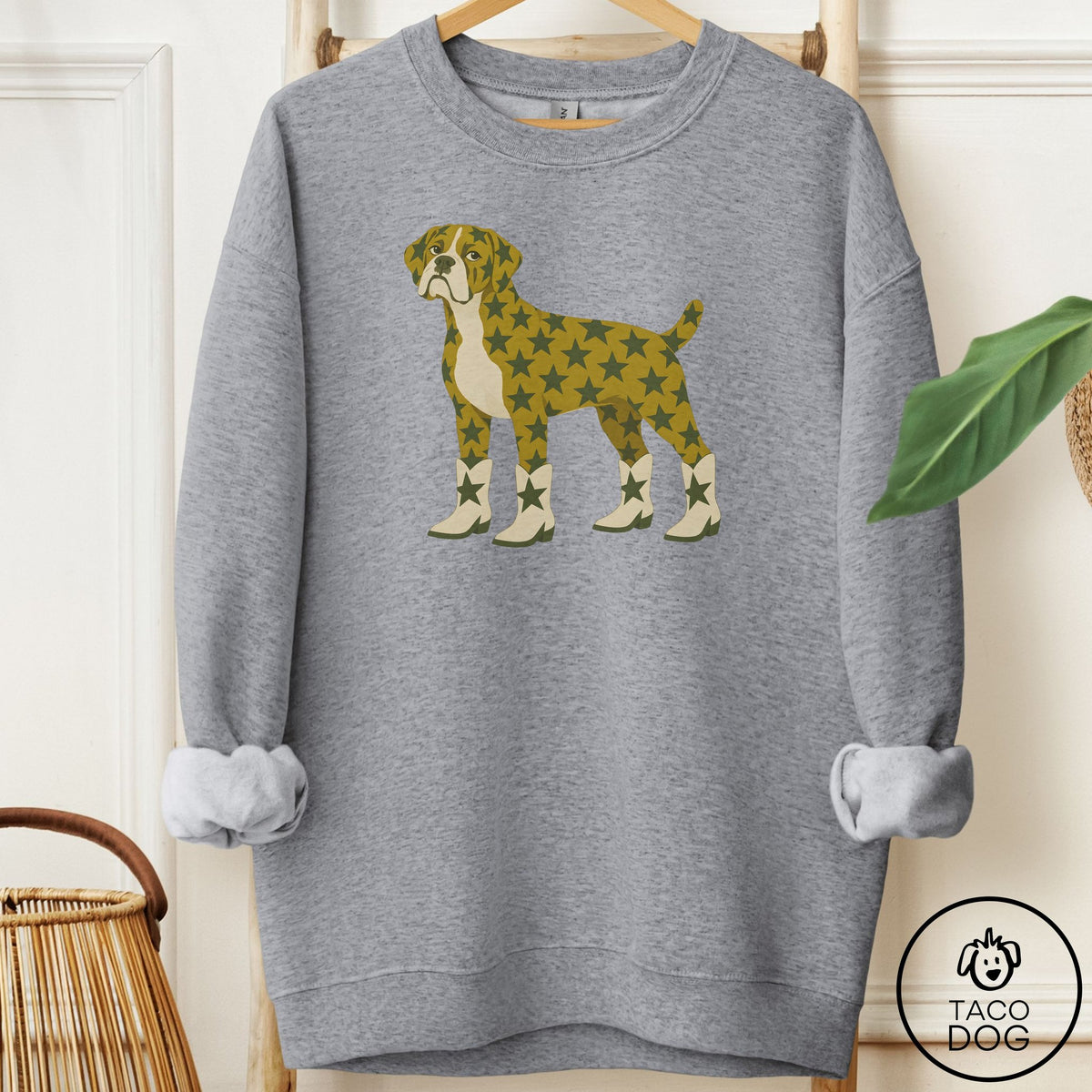 Boxer My Stars Sweatshirt Graphite Heather Taco-Dog
