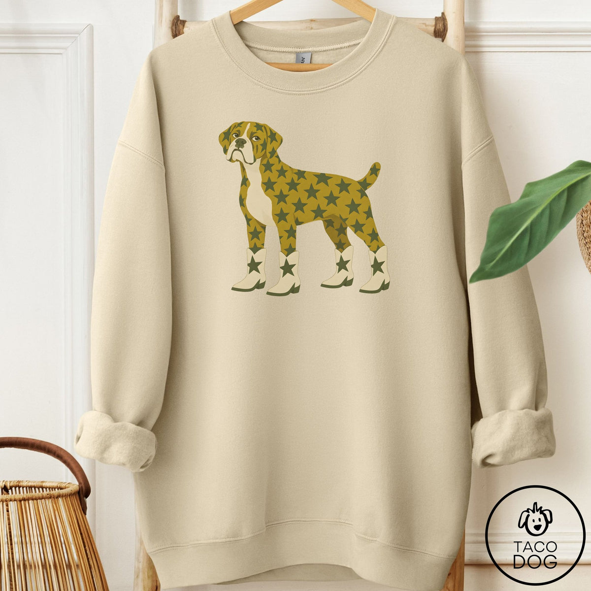 Boxer My Stars Sweatshirt Sand Taco-Dog