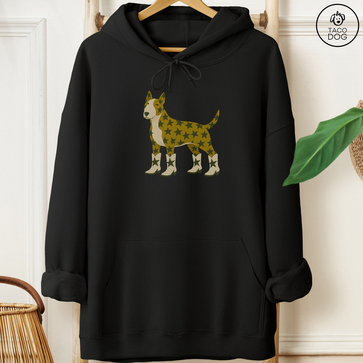 Bull Terrier My Stars Hoodie Black Taco-Dog