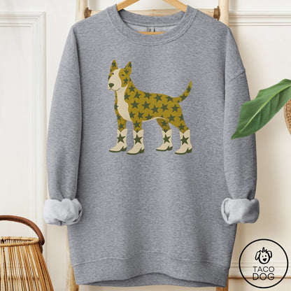 Bull Terrier My Stars Sweatshirt Graphite Heather Taco-Dog