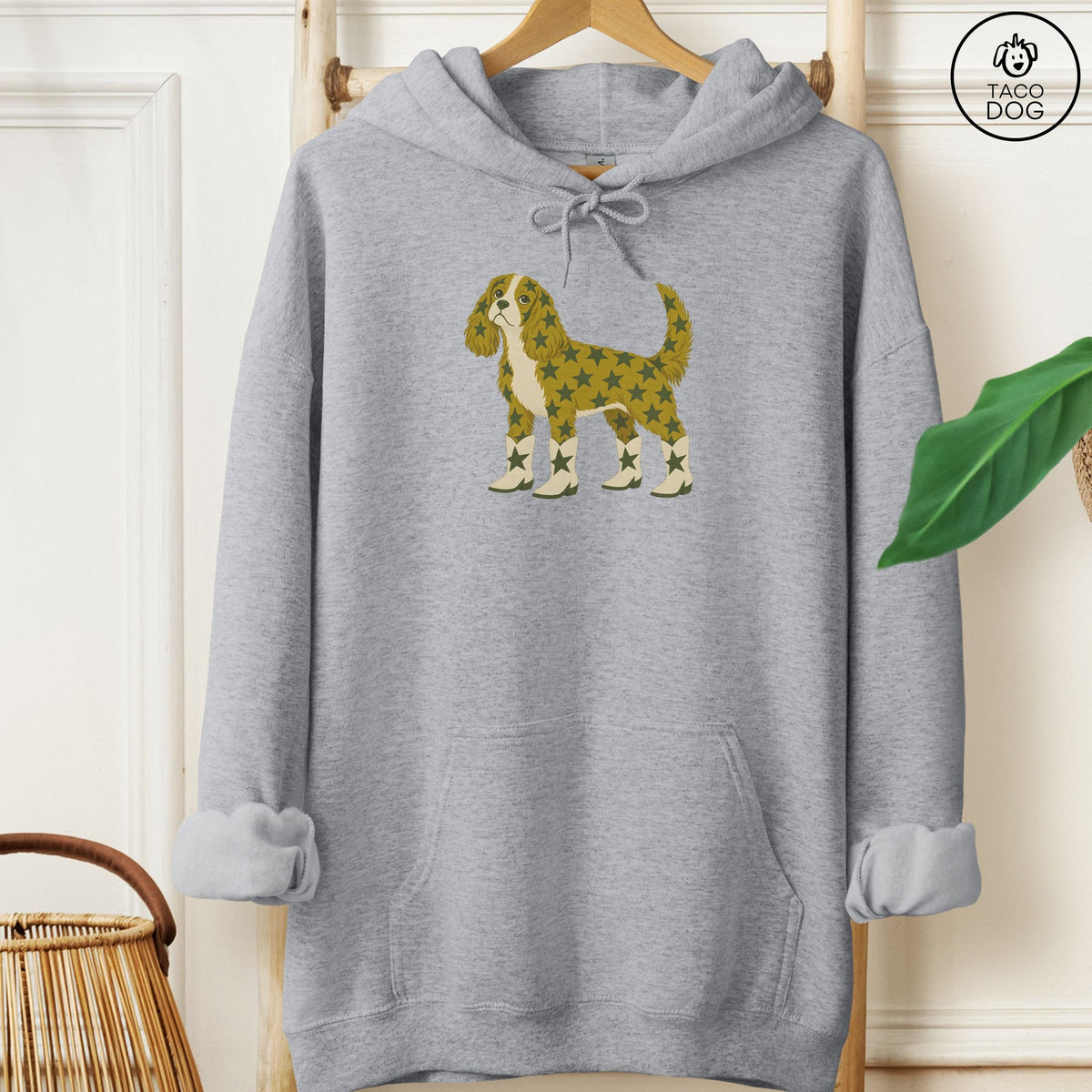 Cavalier King Charles Spaniel My Stars Hoodie Graphite Heather Taco-Dog