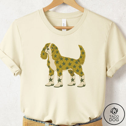 Cavalier King Charles Spaniel My Stars T-Shirt Natural Taco-Dog