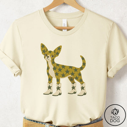 Chihuahua My Stars T-Shirt Natural Taco-Dog