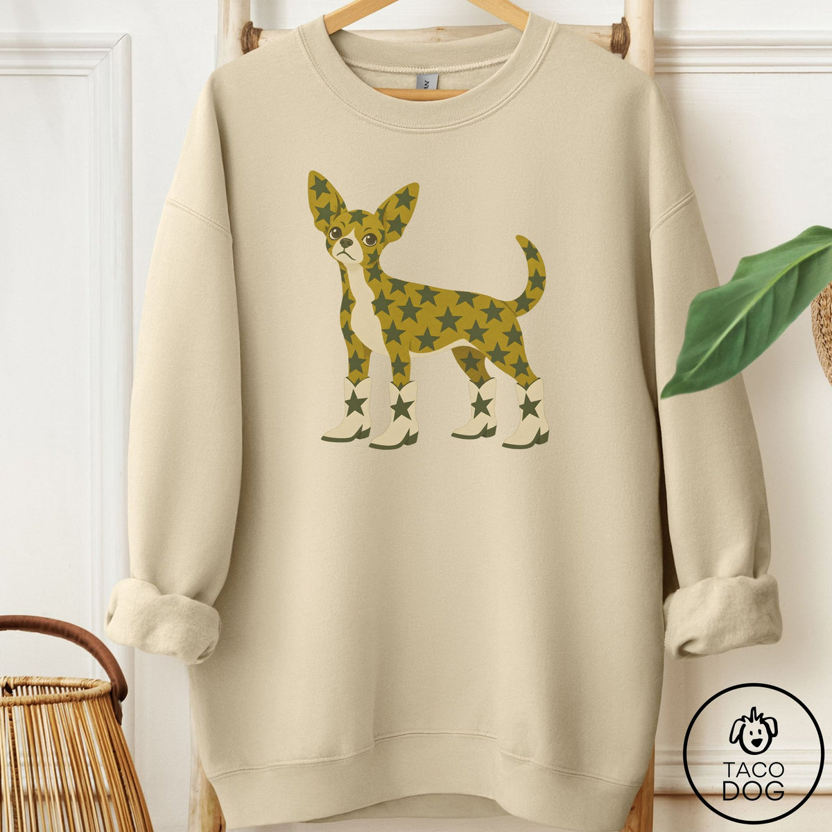 Chihuahua My Stars Sweatshirt Sand Taco-Dog