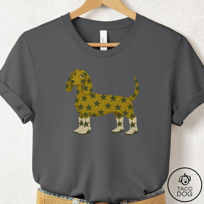 Dachshund My Stars T-Shirt Asphalt Taco-Dog