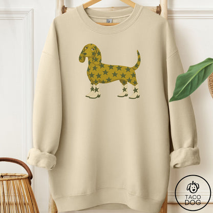 Dachshund My Stars Sweatshirt Sand Taco-Dog