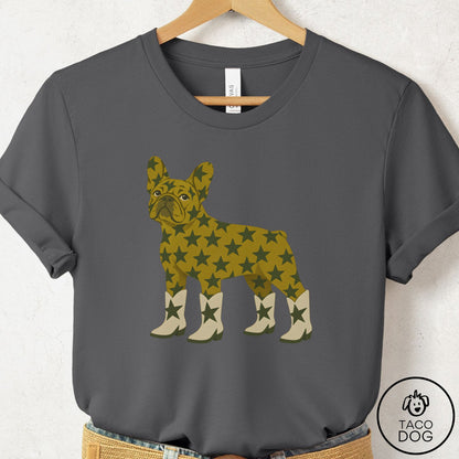 French Bulldog Frenchie My Stars T-Shirt Asphalt Taco-Dog
