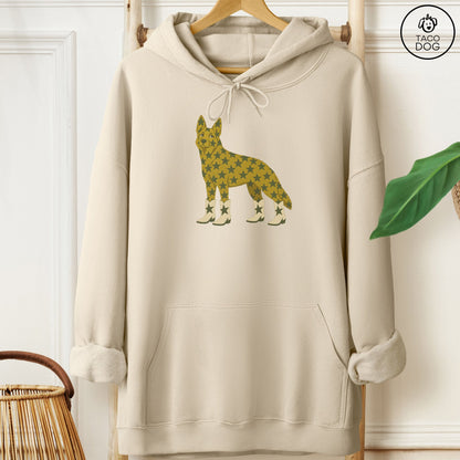 German Shepherd My Stars Hoodie Sand Taco-Dog