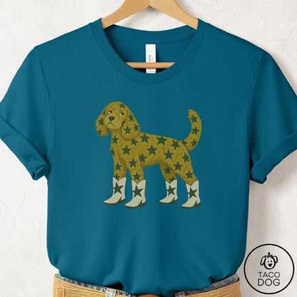 Doodle My Stars T-Shirt Deep Teal Taco-Dog