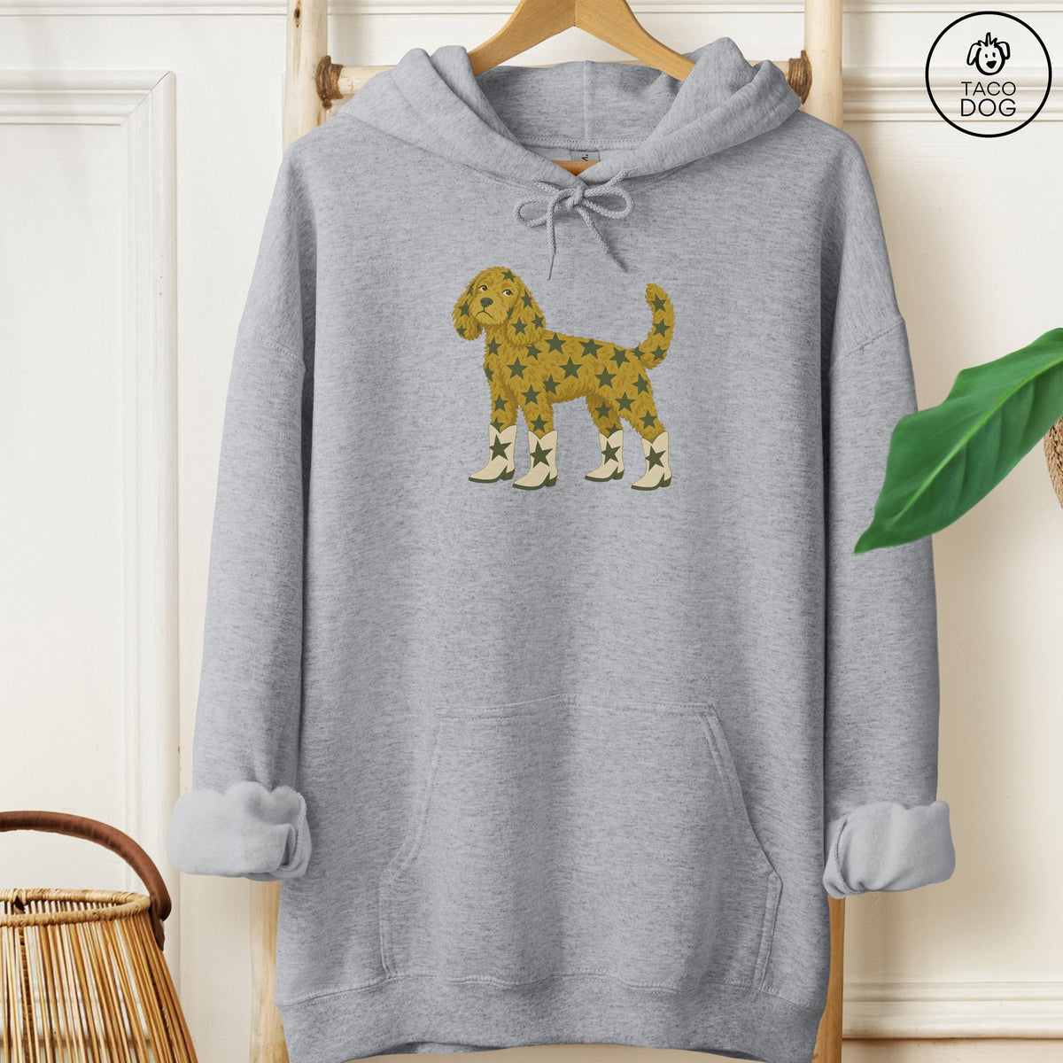 Doodle My Stars Hoodie Graphite Heather Taco-Dog