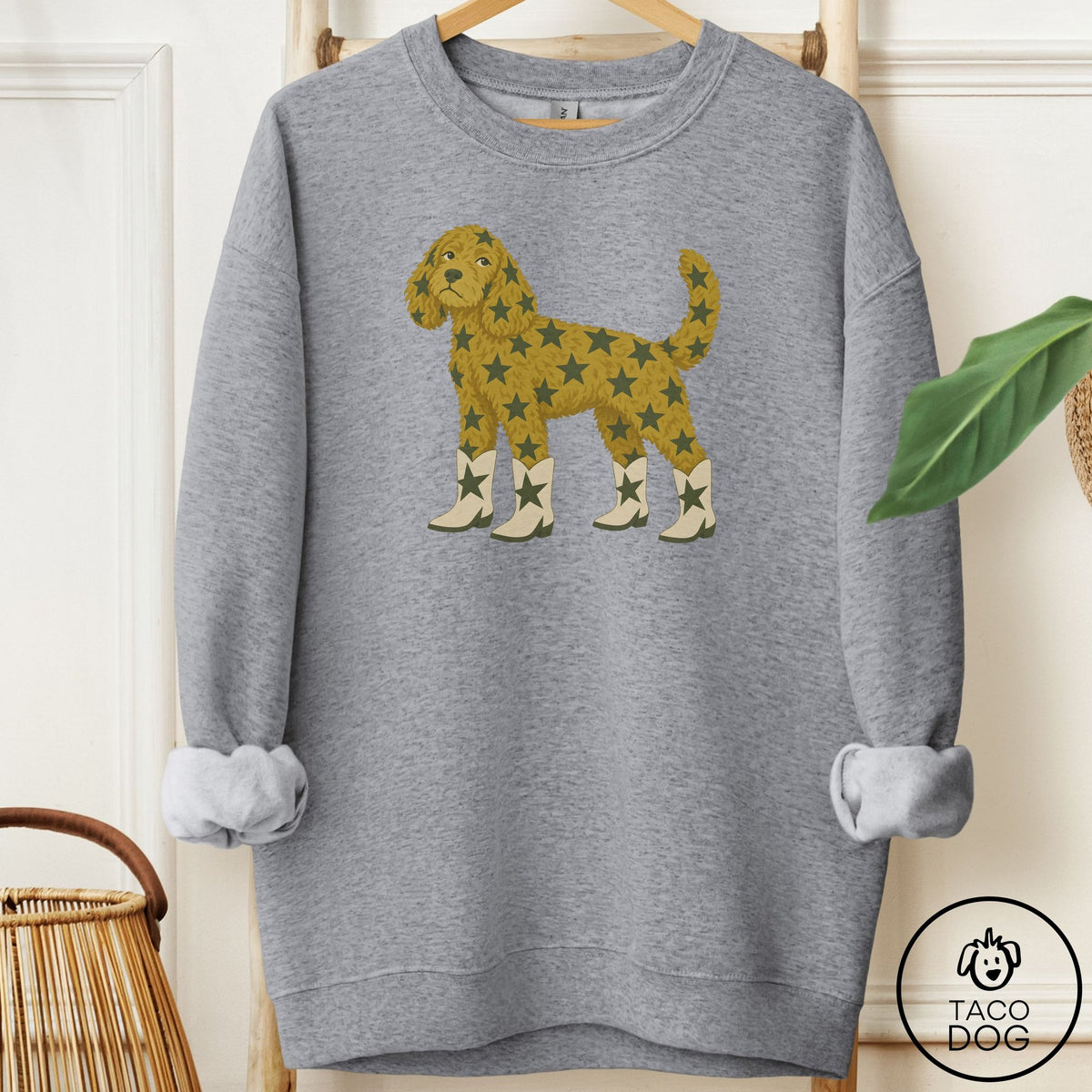 Doodle My Stars Sweatshirt Graphite Heather Taco-Dog
