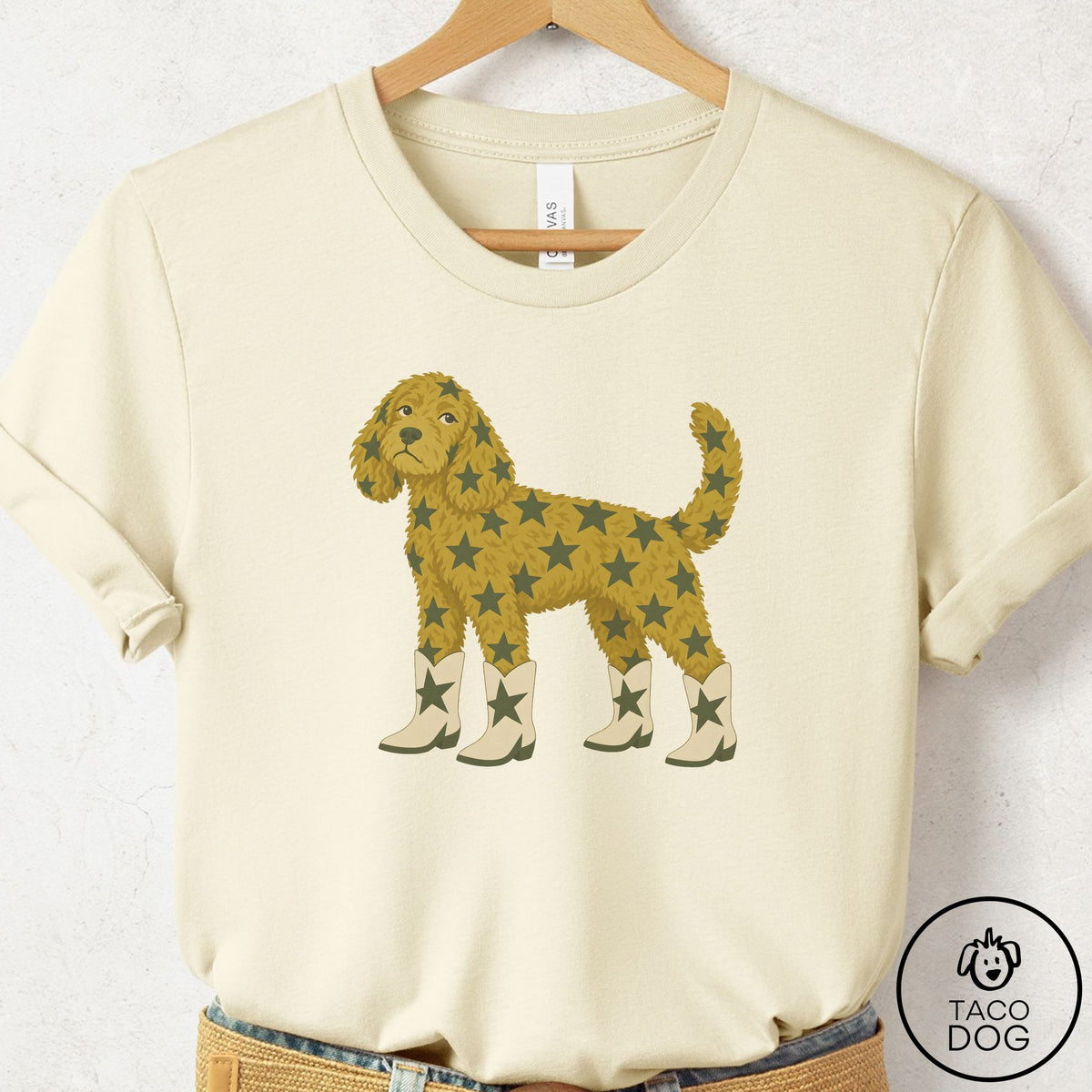 Doodle My Stars T-Shirt Natural Taco-Dog