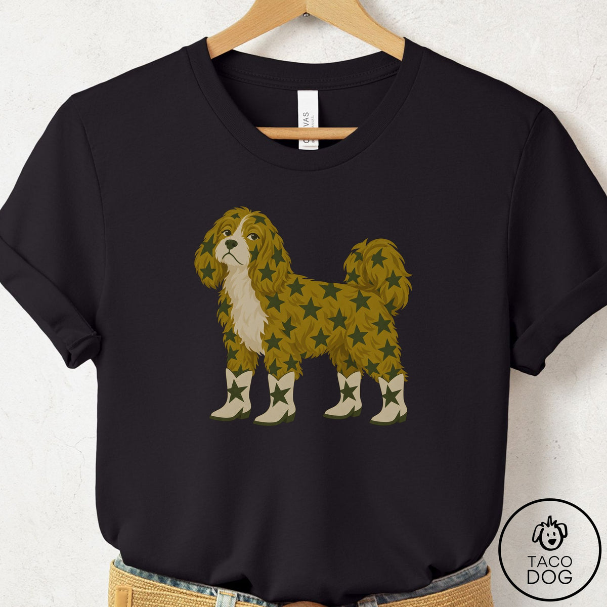 Havanese My Stars T-Shirt Black Taco-Dog