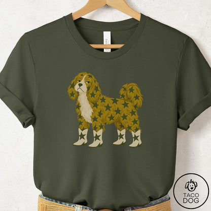 Havanese My Stars T-Shirt Military Green Taco-Dog