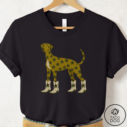 Italian Greyhound Whippet My Stars T-Shirt Black Taco-Dog